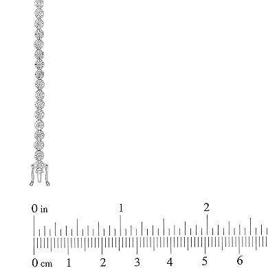 10k White Gold 1/2 Carat T.W. Diamond Bracelet
