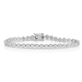 Diamaison 10k White Gold 1 Carat T.W. Diamond Bracelet