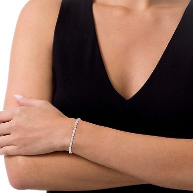 10k White Gold 1 Carat T.W. Diamond Bracelet
