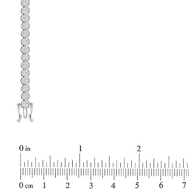 10k White Gold 1 Carat T.W. Diamond Bracelet