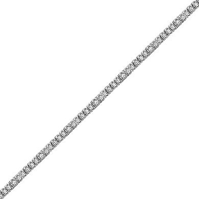 10k White Gold 1 Carat T.W. Diamond Bracelet