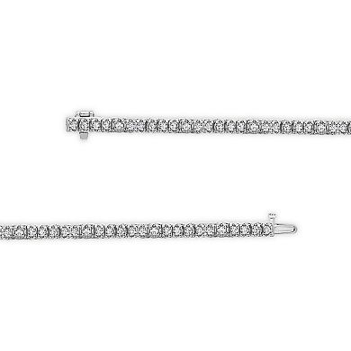 10k White Gold 1 Carat T.W. Diamond Bracelet