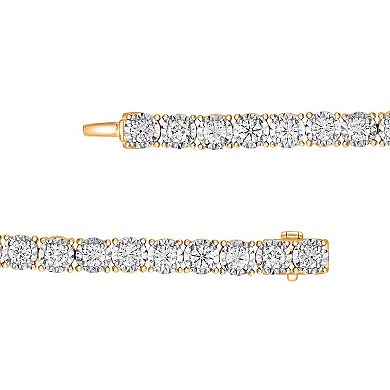 14k Gold 1 Carat T.W. Diamond Bracelet