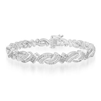 Diamaison Sterling Silver 2 Carat T.W. Diamond Bracelet