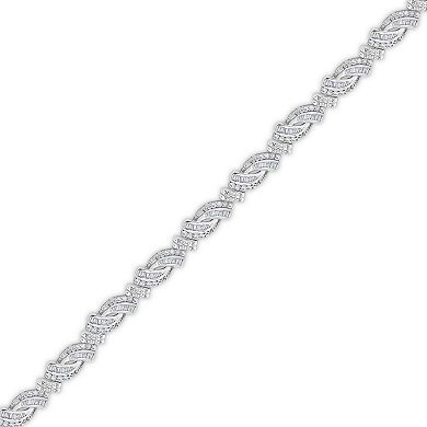 Diamaison Sterling Silver 2 Carat T.W. Diamond Bracelet