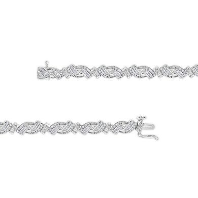 Diamaison Sterling Silver 2 Carat T.W. Diamond Bracelet