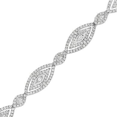 Diamaison Sterling Silver 2 Carat T.W. Diamond Bracelet