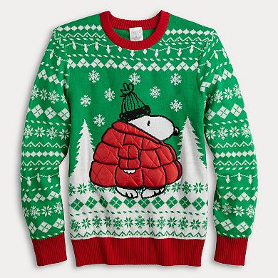 Men's Peanuts "Snoopy" Holiday Graphic Sweater