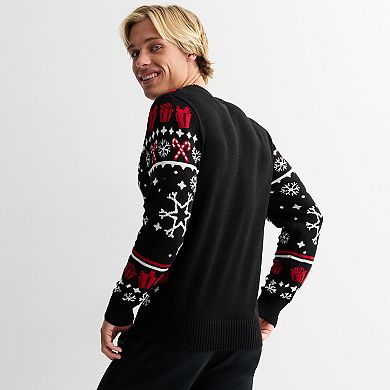 Disney's Nightmare Before Christmas Jack Skellington Men's “Jolly Jack” Holiday Sweater