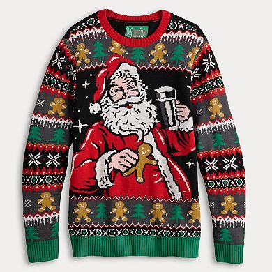 Men's Santa Clause with Cookies Christmas Sweater