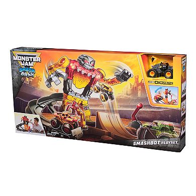 Spin Master Monster Jam Smash & Bash SmashBot Playset with Launcher