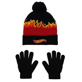 Boys' Hot Wheels 2 pc Beanie & Gloves Set