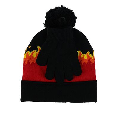 Boys' Hot Wheels 2-pc. Beanie & Gloves Set