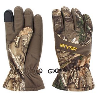 Boys 4-12 HotShot Waterproof Insulated Camo Ski Gloves