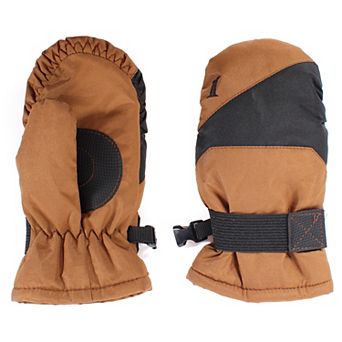 Boys Igloos Built Waterproof Insulated Gauntlet Ski Mittens