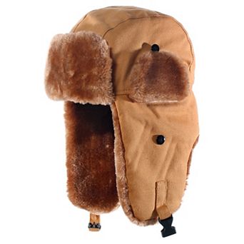Boys 4-12 Insulated Canvas Trapper Hat