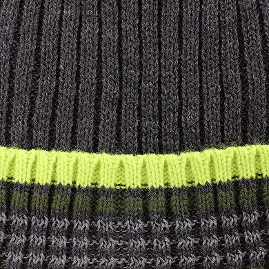 Boys 4-7x Igloos Built RKTEK Reflective Ribbed Knit Cuff Cap Beanie
