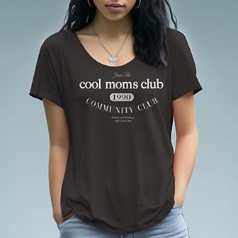 Women's Cool Moms Club Graphic Graphic Tee