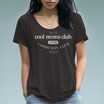 Women's Cool Moms Club Graphic Graphic Tee