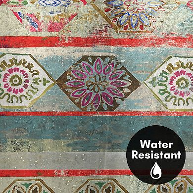 Americanflat Green Boho Shower Curtain