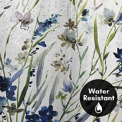 Americanflat Floral Lavender Shower Curtain