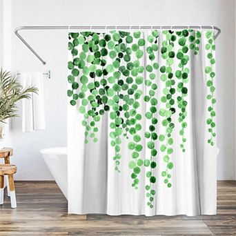 Americanflat Minimalist Floral Shower Curtain