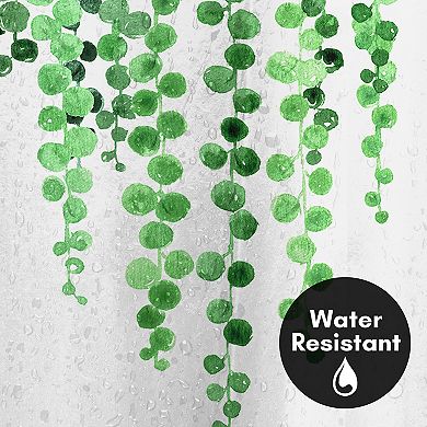 Americanflat Minimalist Floral Shower Curtain