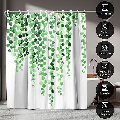 Americanflat Minimalist Floral Shower Curtain