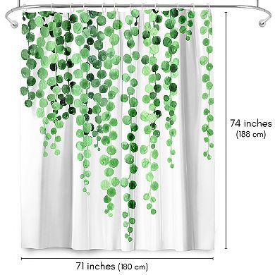 Americanflat Minimalist Floral Shower Curtain