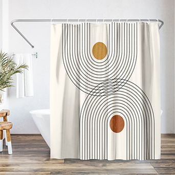 Americanflat Boho Geometric Shower Curtain