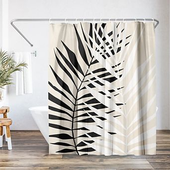 Americanflat Abstract Leaf Shower Curtain