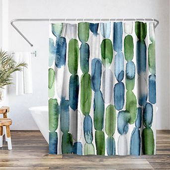 Americanflat Abstract Watercolor Shower Curtain