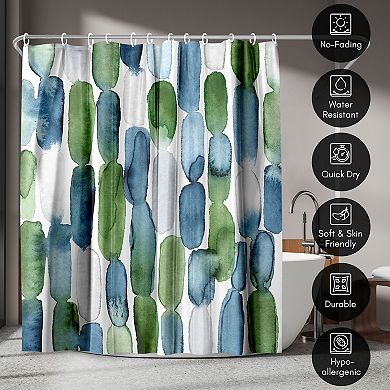 Americanflat Abstract Watercolor Shower Curtain