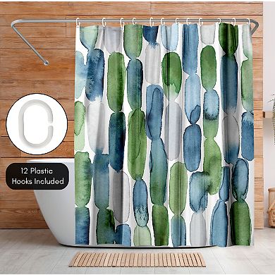 Americanflat Abstract Watercolor Shower Curtain
