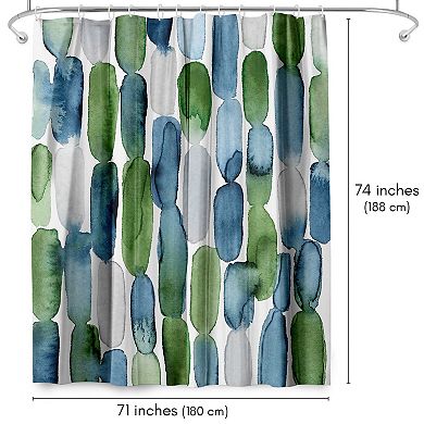 Americanflat Abstract Watercolor Shower Curtain