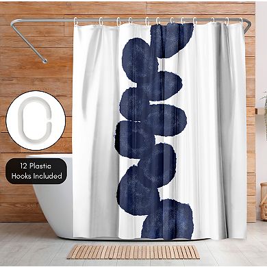 Americanflat Abstract Indigo Vine Shower Curtain
