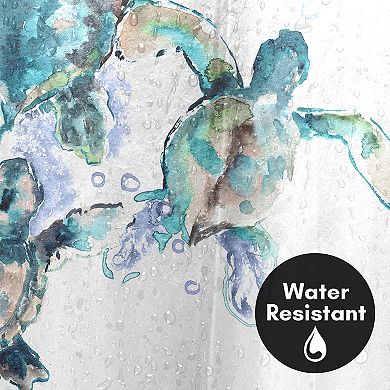 Americanflat Coastal Aqua Shower Curtain