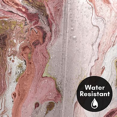 Americanflat Abstract Marble Red Shower Curtain