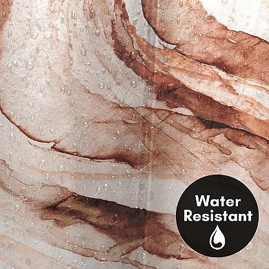 Americanflat Abstract Gulf Red Shower Curtain