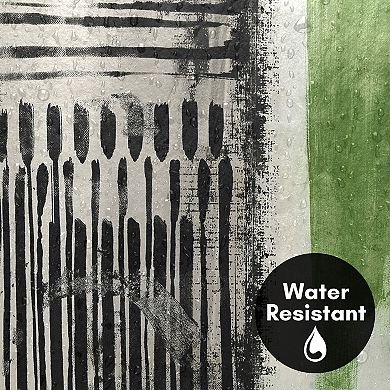 Americanflat Abstract No Borders Green Shower Curtain