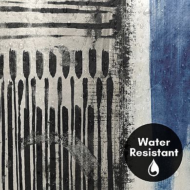 Americanflat Abstract No Borders Blue Shower Curtain