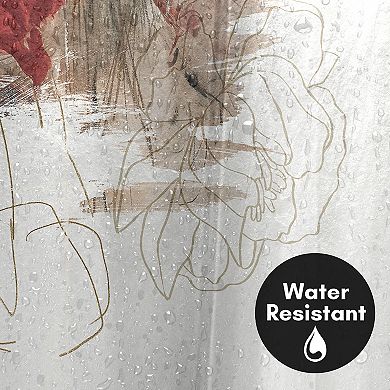 Americanflat Floral Crimson Lust Shower Curtain