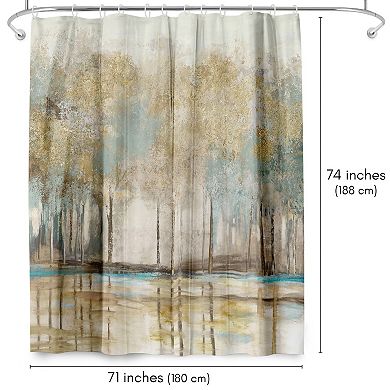 Americanflat Botanical Woodlot Shower Curtain