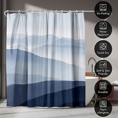 Americanflat Nature Blue Mountain Shower Curtain