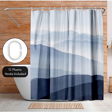 Americanflat Nature Blue Mountain Shower Curtain