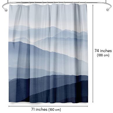 Americanflat Nature Blue Mountain Shower Curtain