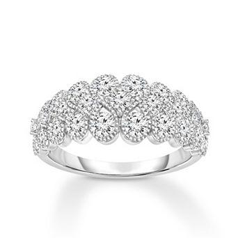 Diamaison 14k White Gold 1 1/6 Carat T.W. Diamond Anniversary Ring