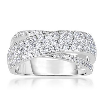 14k White Gold 1 Carat T.W. Diamond Ring