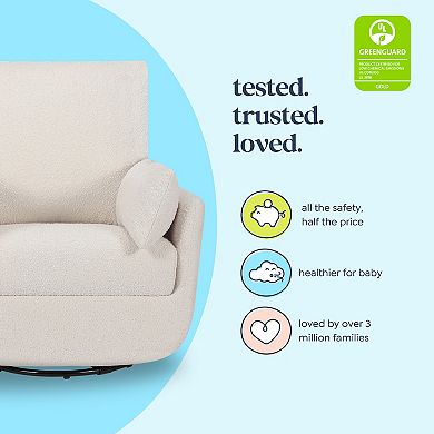 DaVinci Juno Swivel Glider Boucle Chair