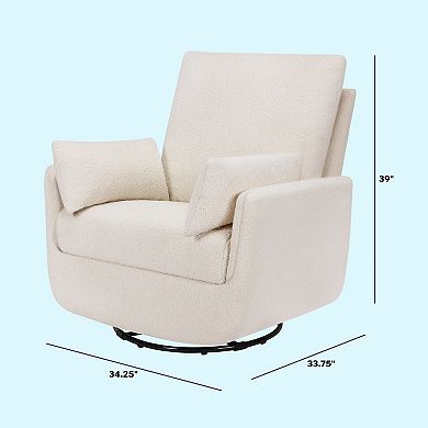 DaVinci Juno Swivel Glider Boucle Chair